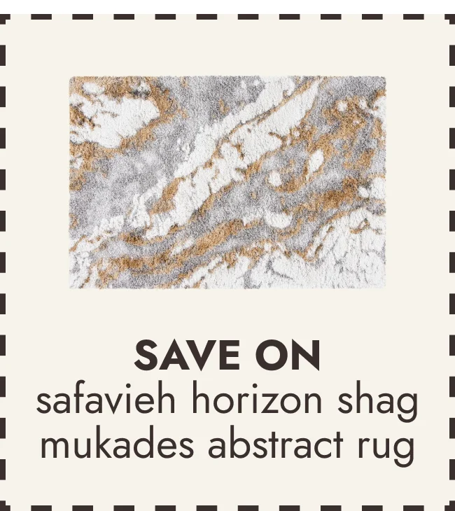 SAFAVIEH Horizon Shag Mukades Abstract 2.5-inch Thick Rug