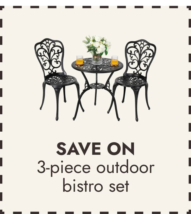 3-Piece Outdoor Bistro Set