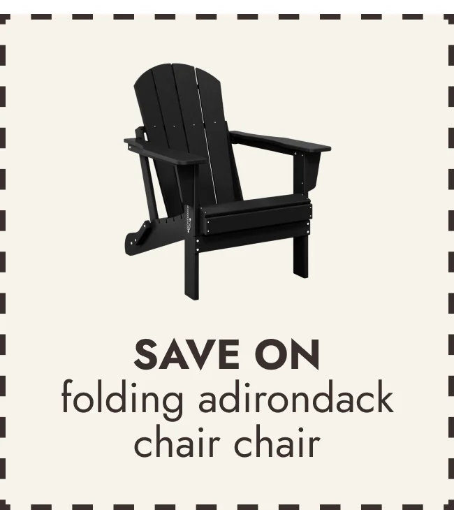 All Weather Patio Folding Adirondack Chair