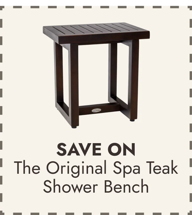 The Original Spa Teak Shower Bench