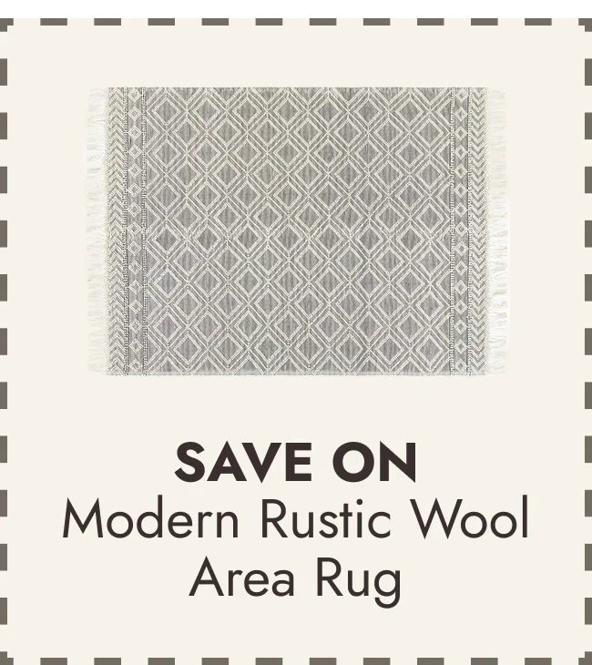 Janvier Heathered Modern Rustic Wool Area Rug