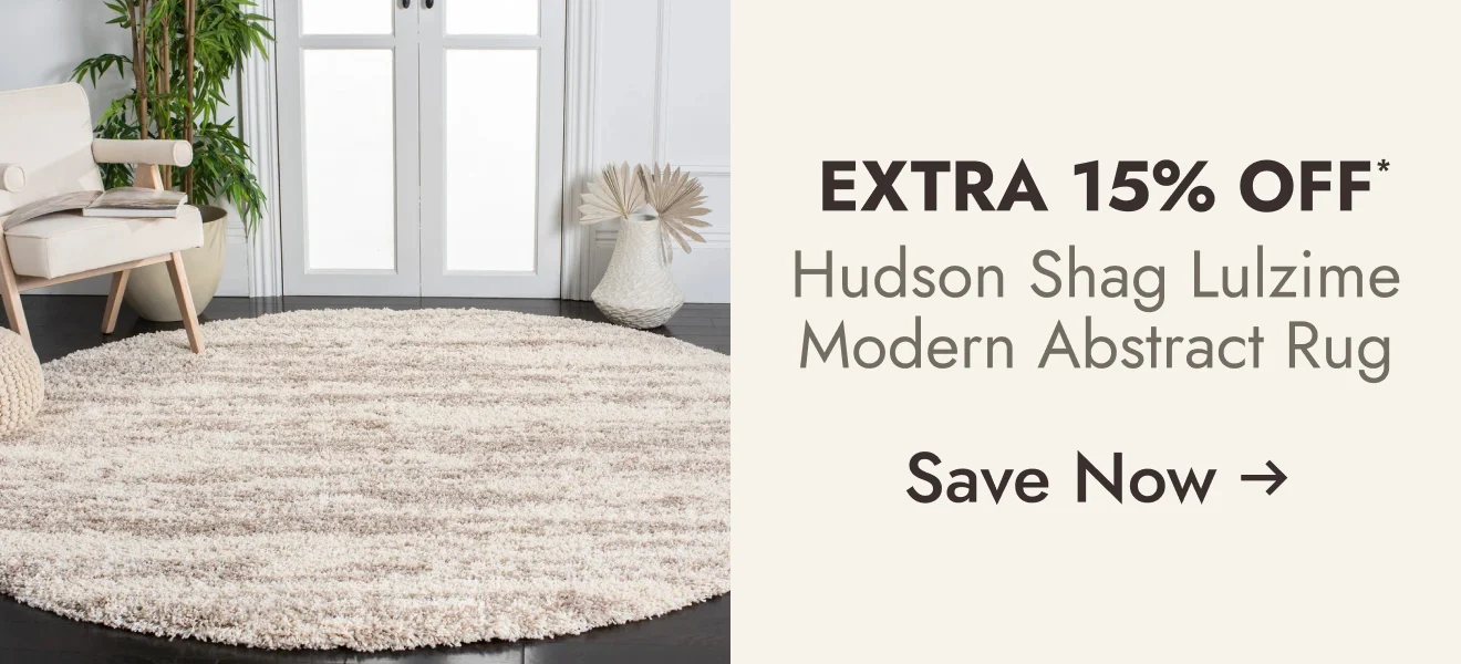 Hudson Shag Lulzime Modern Abstract 2-inch Thick Rug