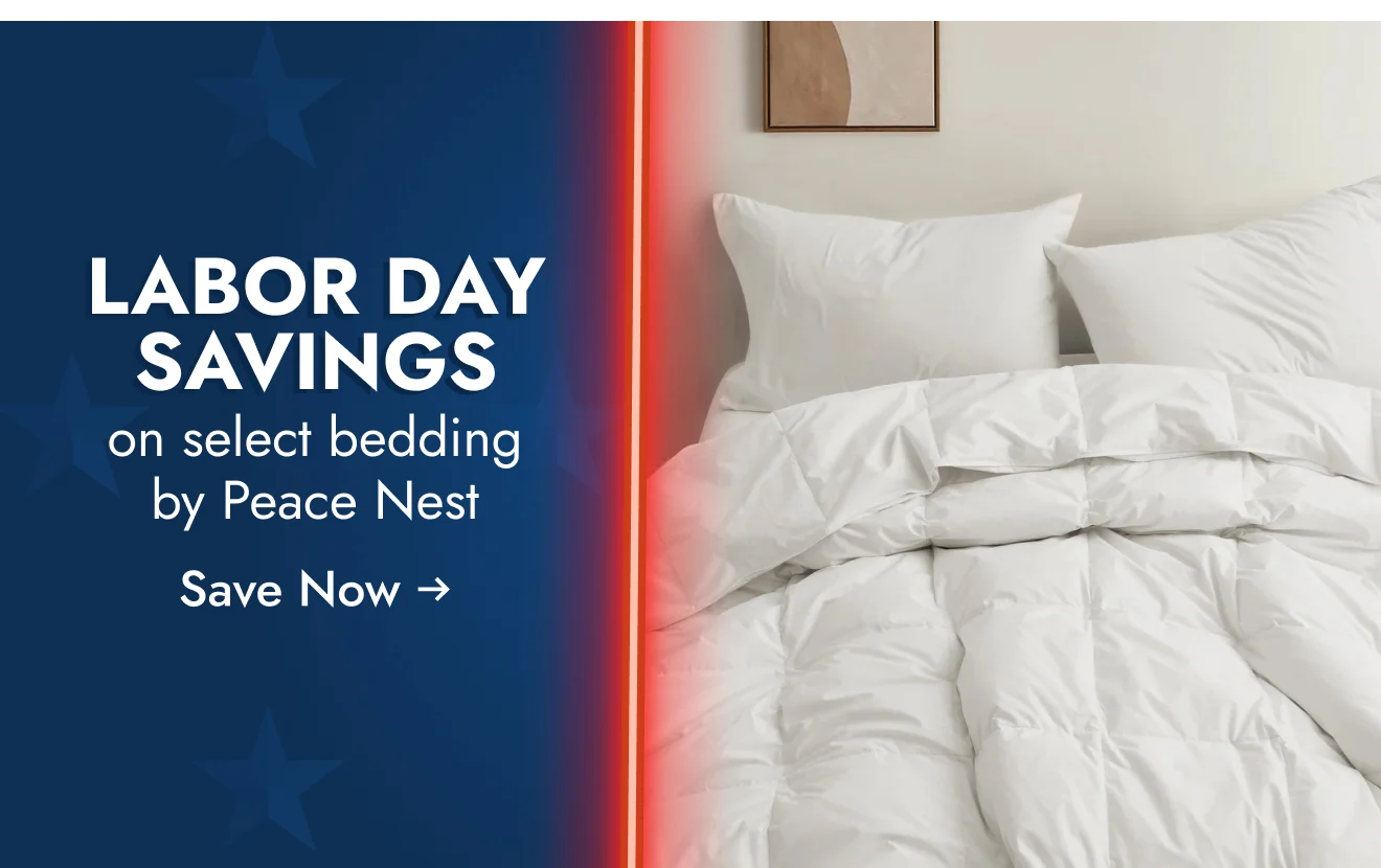 Labor Day Savings on select bedding by Peace Nest*