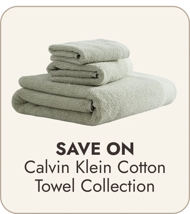 Calvin Klein Entwine Solid Cotton Towel Collection
