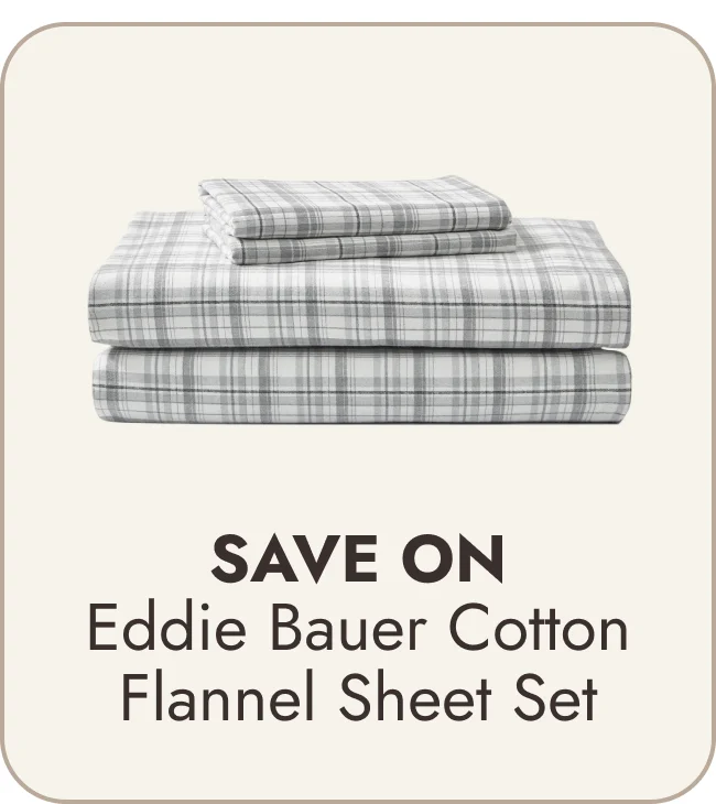 Eddie Bauer Printed Cotton Flannel Sheet Set