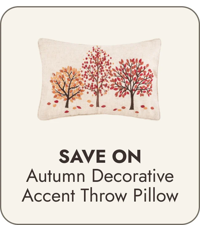 Autumn Bloom Forest Decorative Throw Pillow