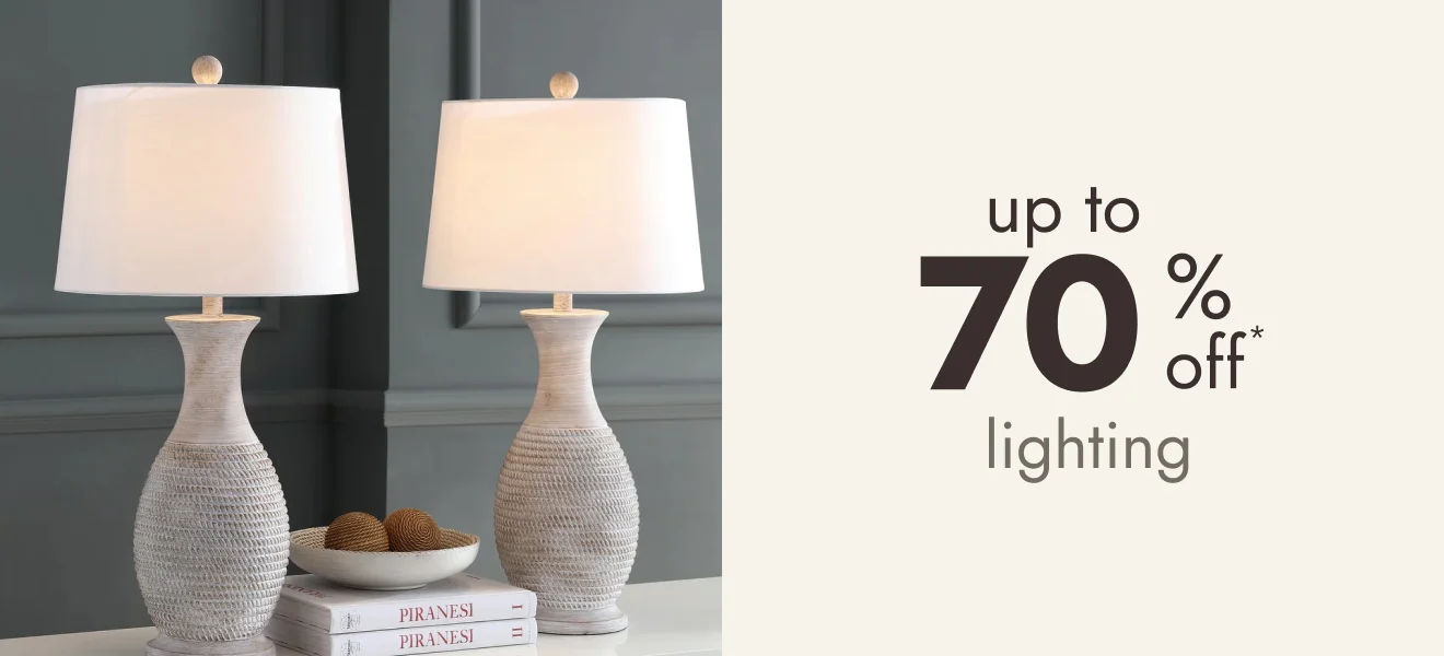 Lighting up to 70% off