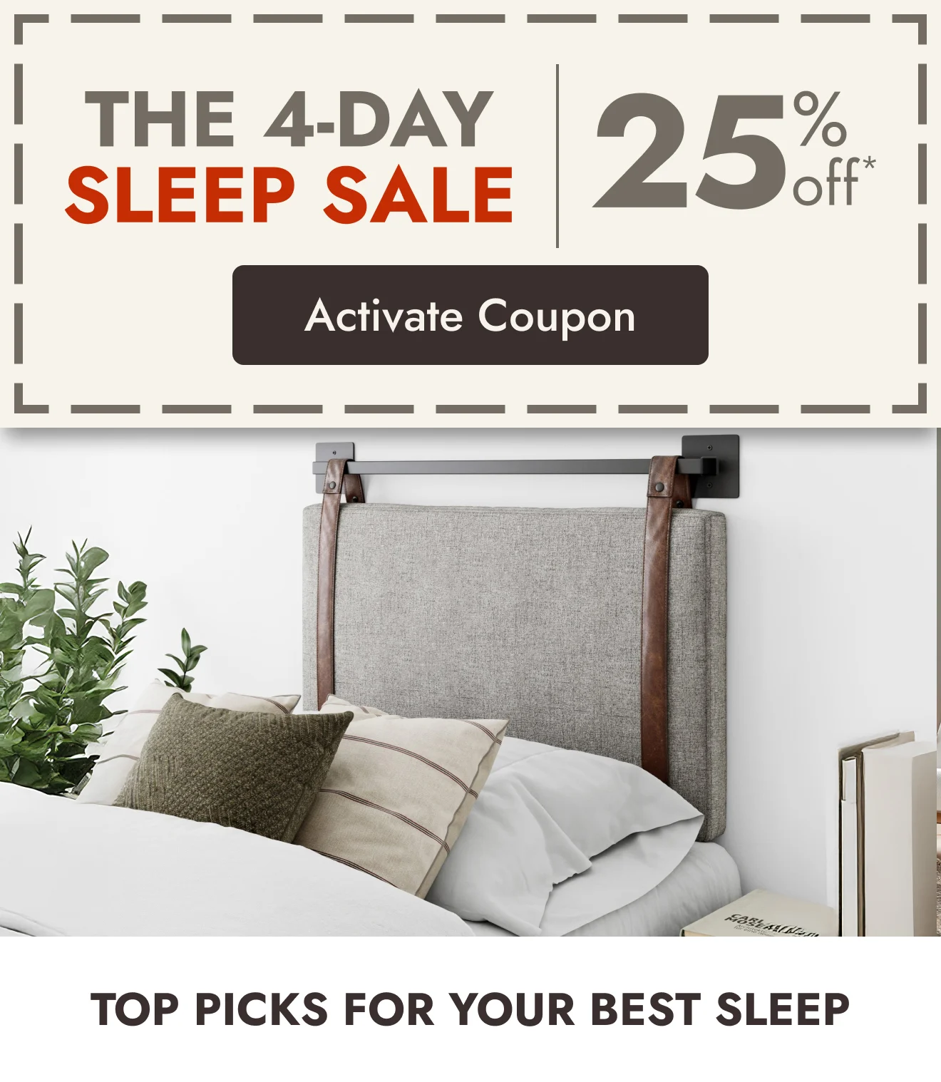 Ends tomorrow: take 25% off top Sleep Sale picks
