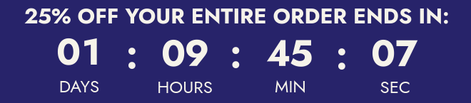 25% off countdown