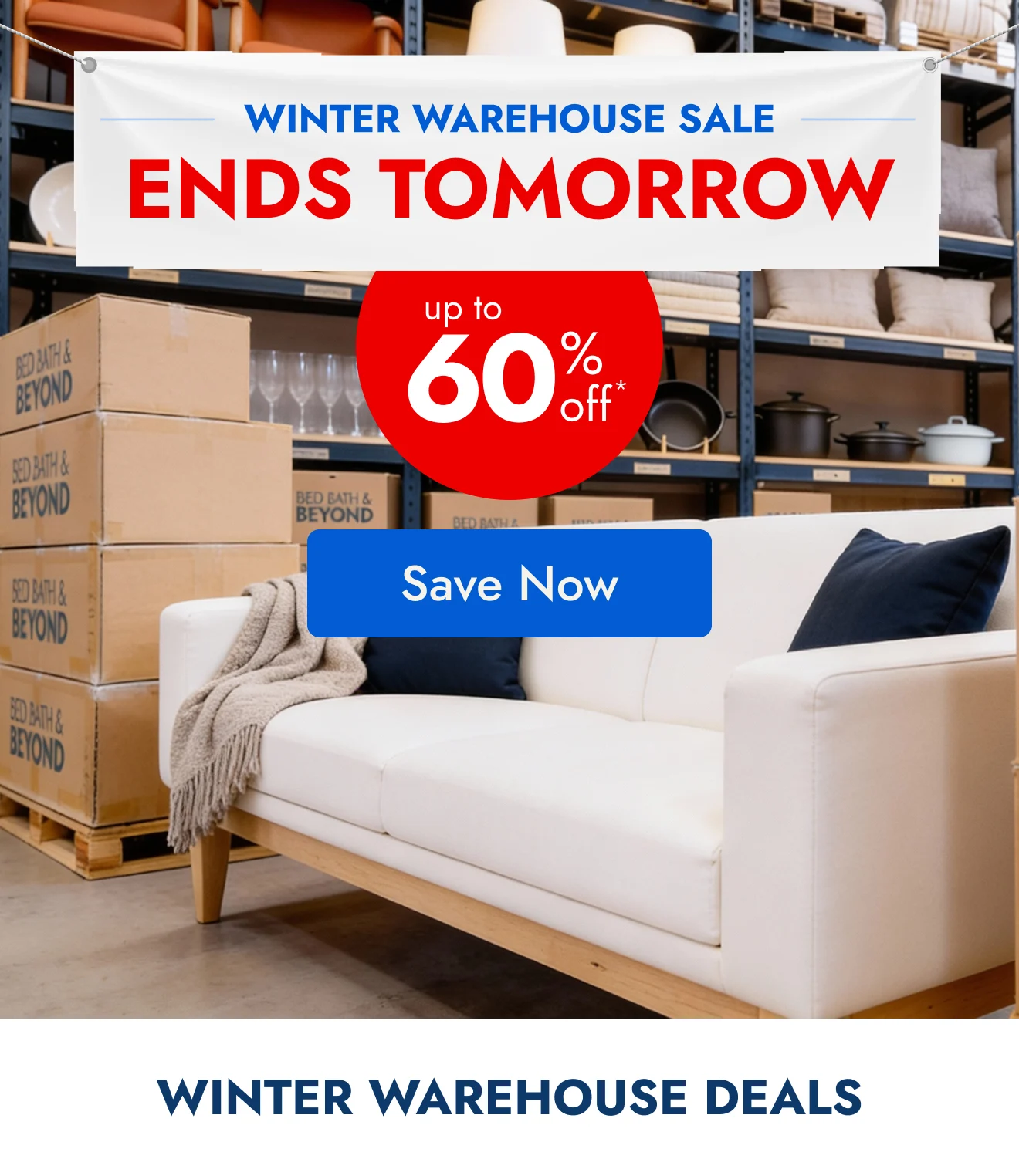 Ends tomorrow: up to 60% off