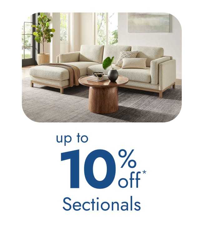 Up to 10% off Sectionals
