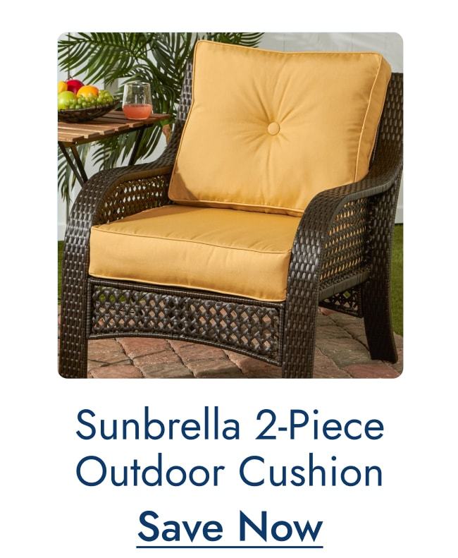 Sunbrella 2-Piece Premium Outdoor Cushion Set