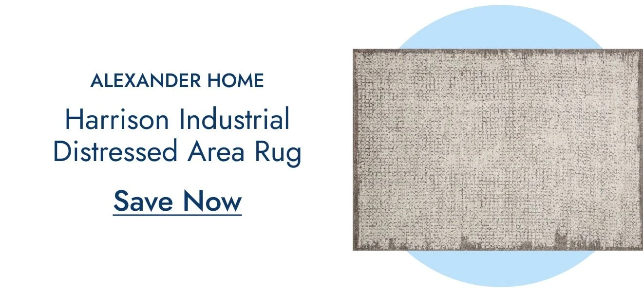 Alexander Home Harrison Industrial Distressed Area Rug