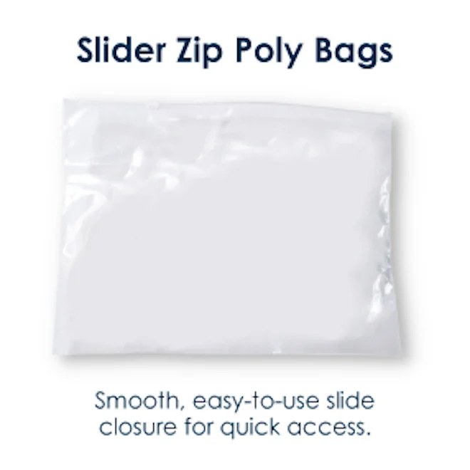 Slider Zip Poly Bags