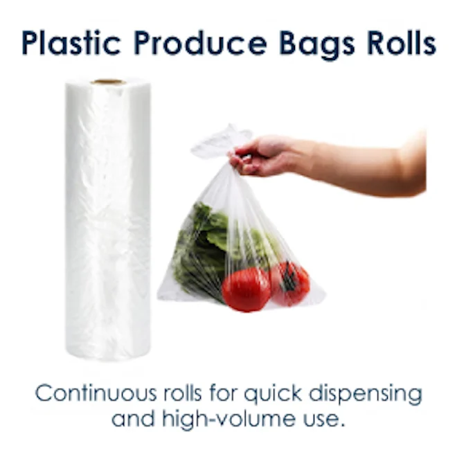Plastic Produce Bags Rolls