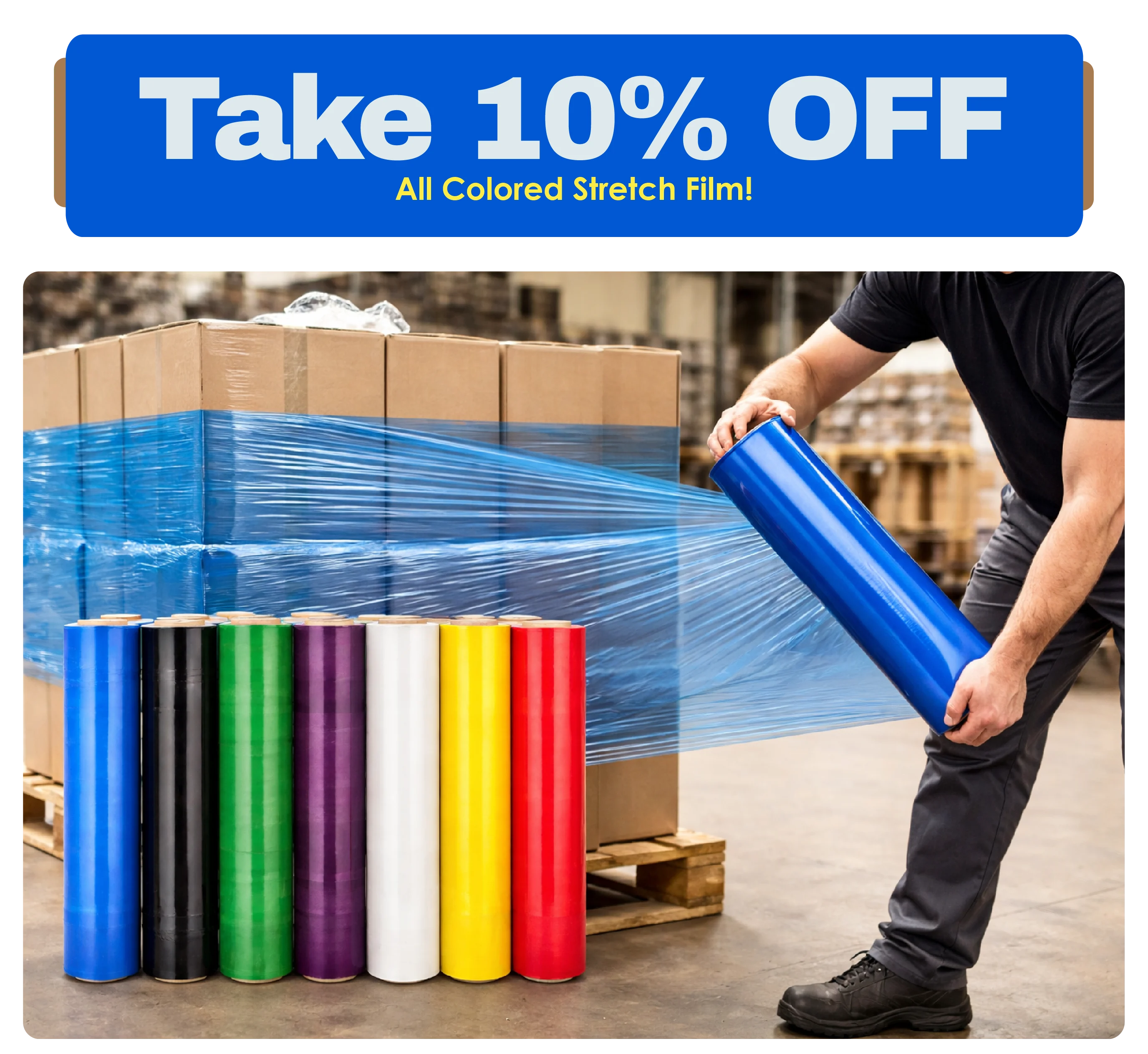Colored Stretch Wrap