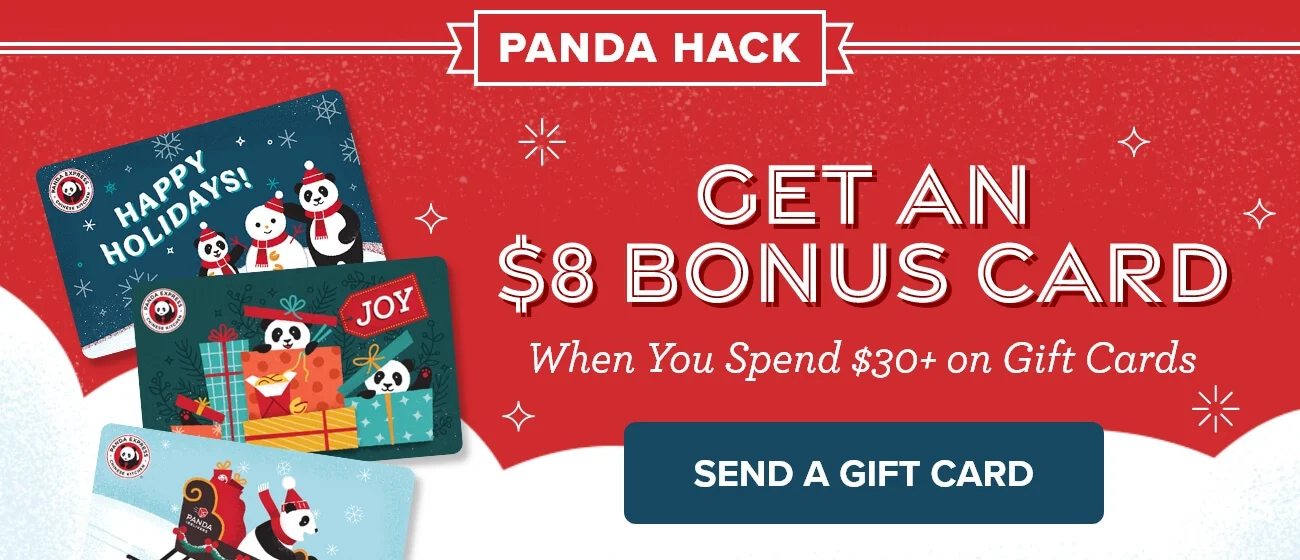 PANDA HACK | GET AN $8 BONUS CARD - When You Spend $30+ on Gift Cards - SEND A GIFT CARD
