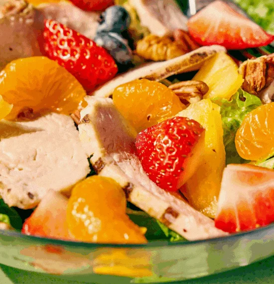 Mexican Street Corn Chowder and Strawberry Poppyseed Chicken Salad