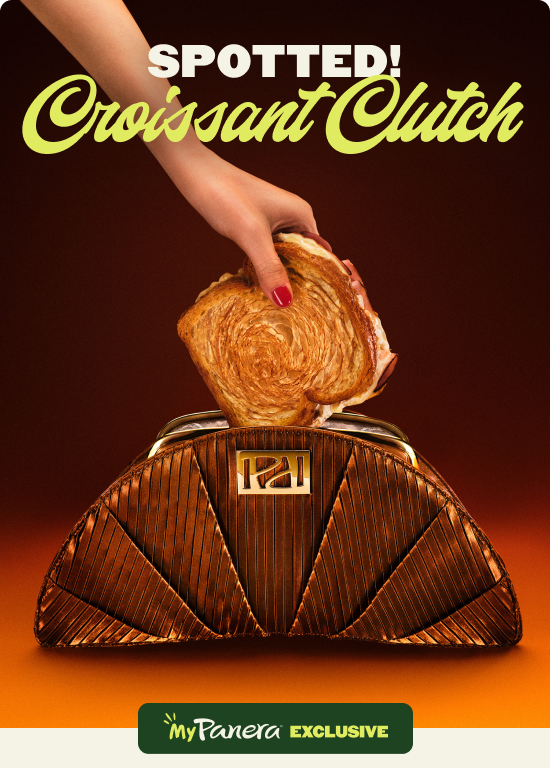 Spotted! Croissant Clutch. MyPanera Exclusive
