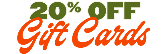 20% Off Gift Cards
