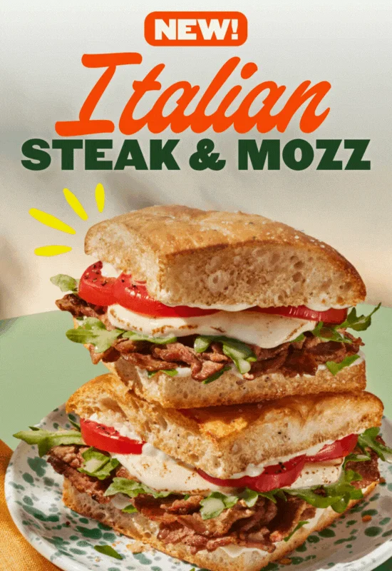 New! Italian Steak & Mozz