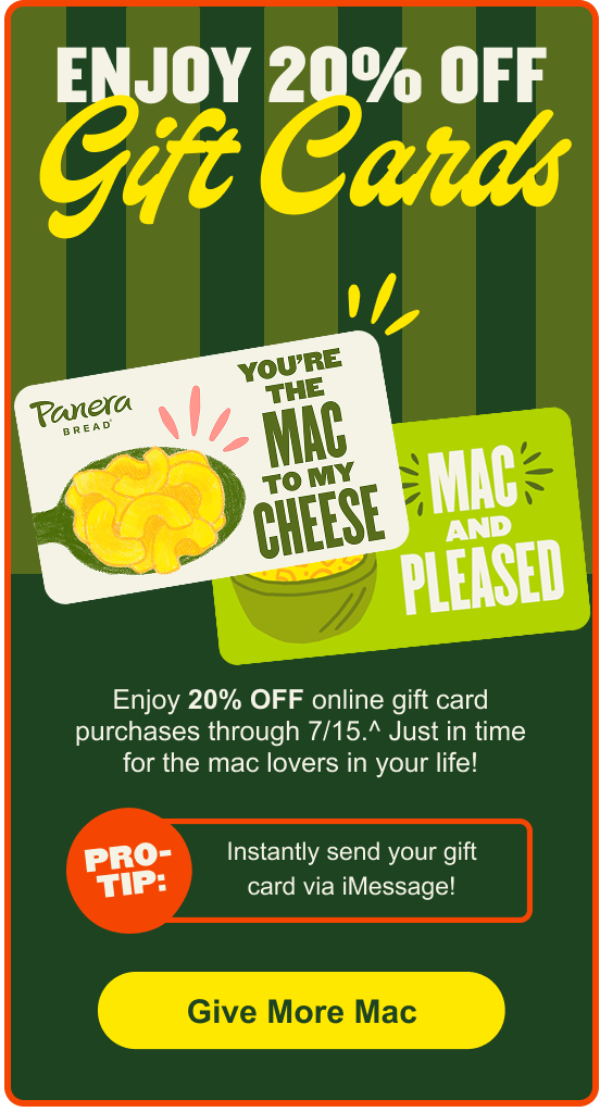 Enjoy 20% off Gift Cards