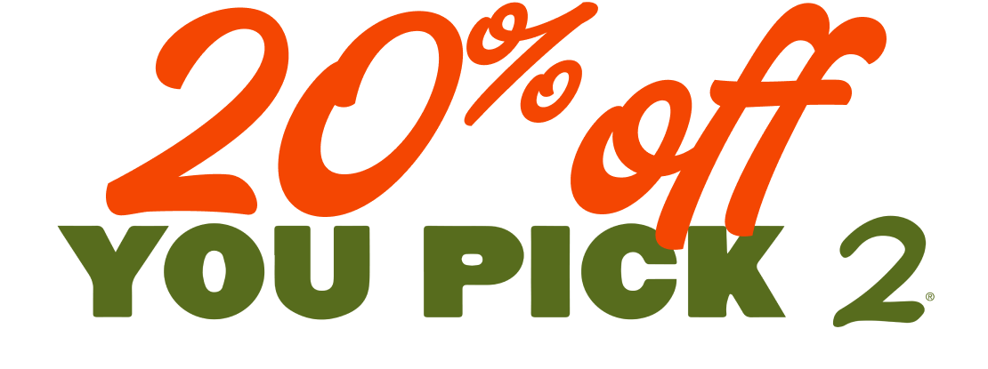 20% Off You Pick 2