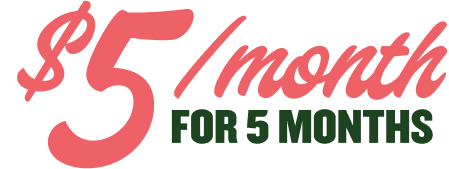$5/month for 5 months