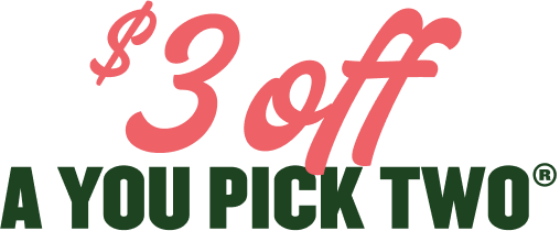 $3 off A You Pick Two