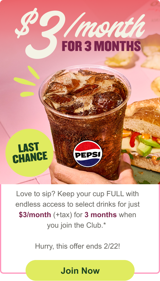 Last Chance! $3/month for 3 Months