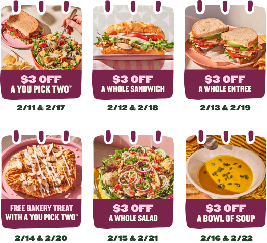MyPanera Days 2/11 - 2/22