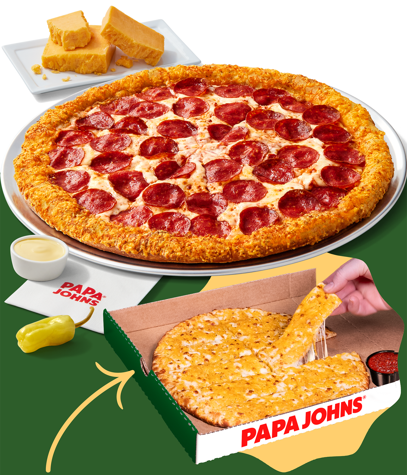 Cheddar Crust Pizza