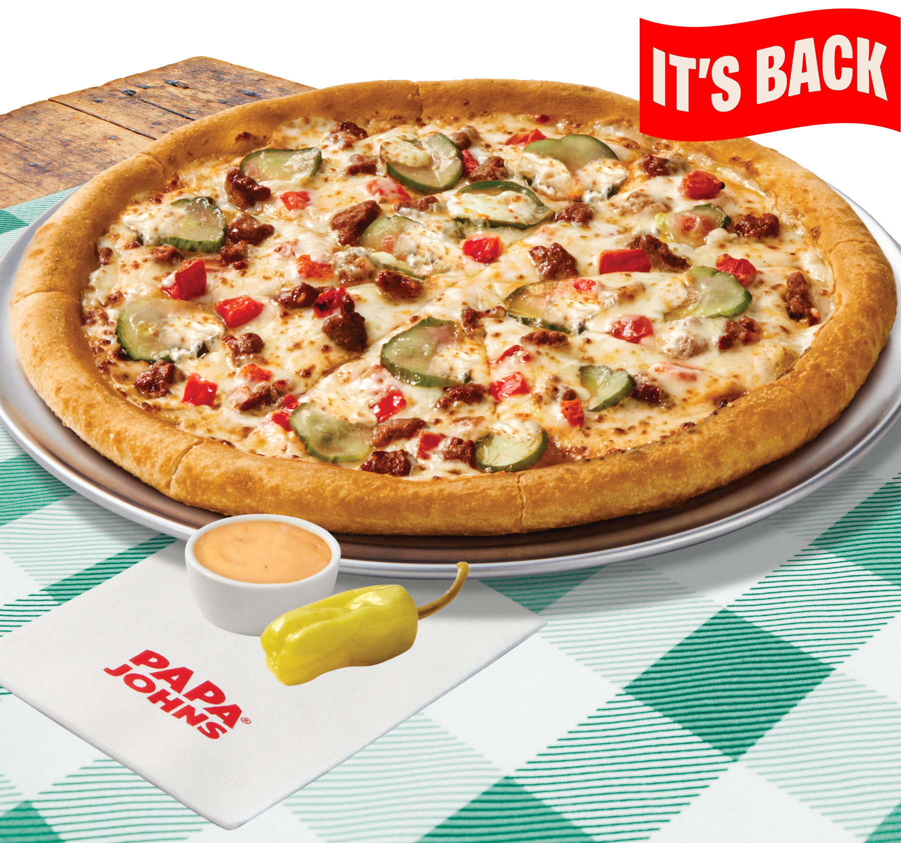 Cheesy Burger Pizza is Back