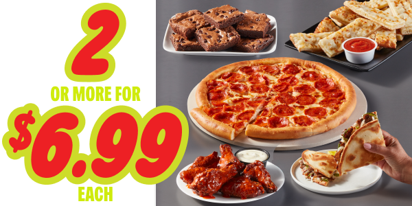 2 or more for $6.99 Each