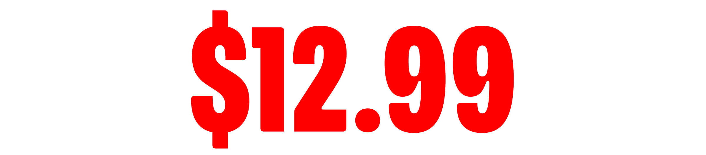 $12.99