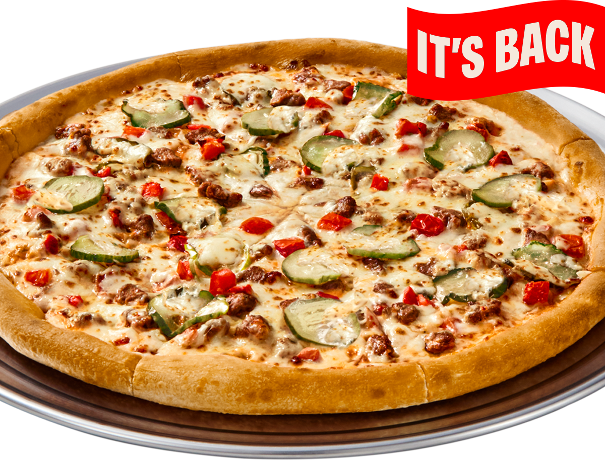 Cheesy Burger Pizza
