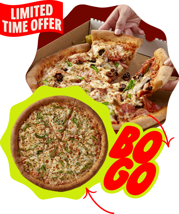 Limited Time Offer: BOGO Pizza