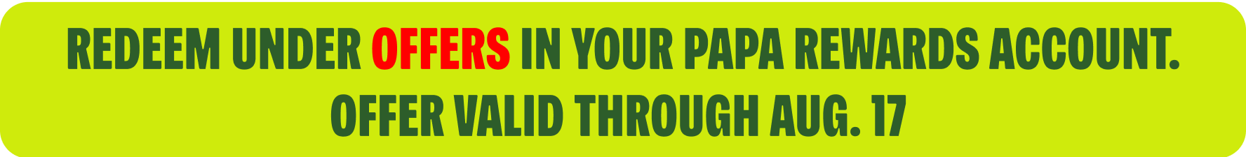 Redeem Your Offer