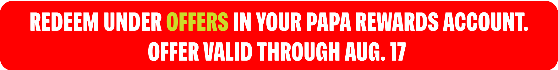 Redeem Your Offer