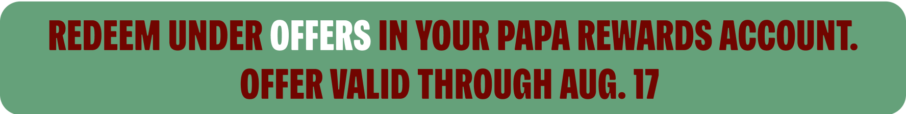 Redeem Your Offer