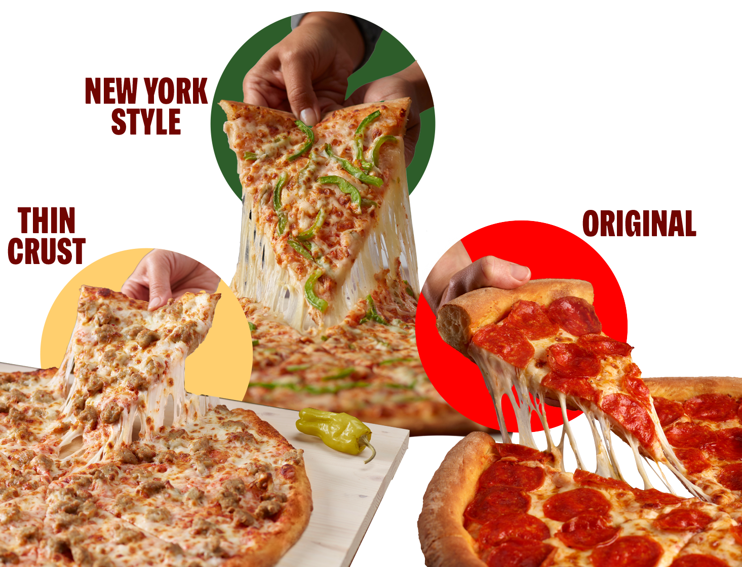 2 Large 1 Topping Pizzas