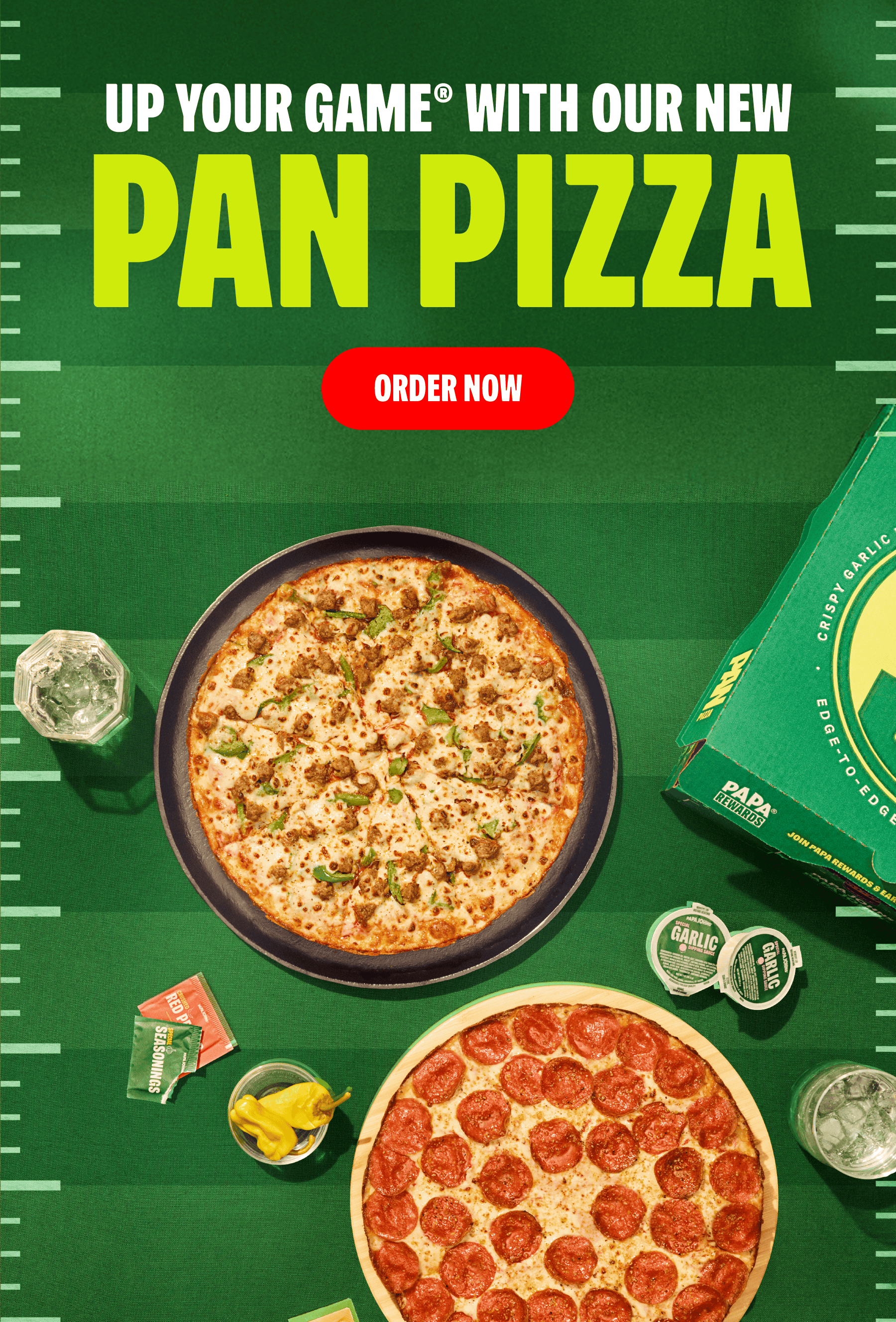 Up Your Game With Our New Pan Pizza- Order Now