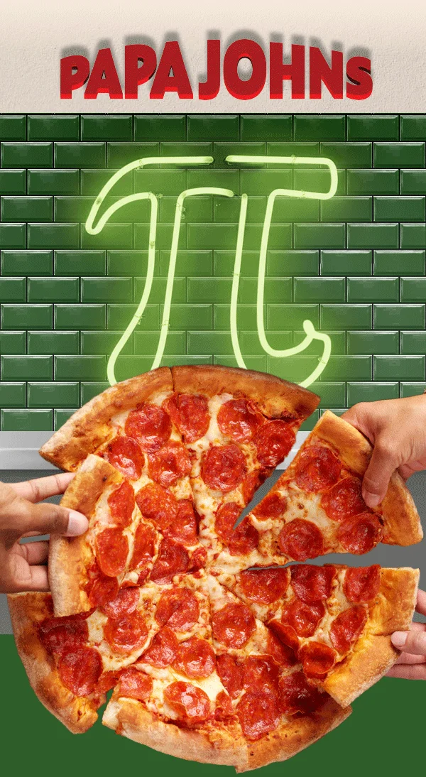 Pi Day Pizza Deal