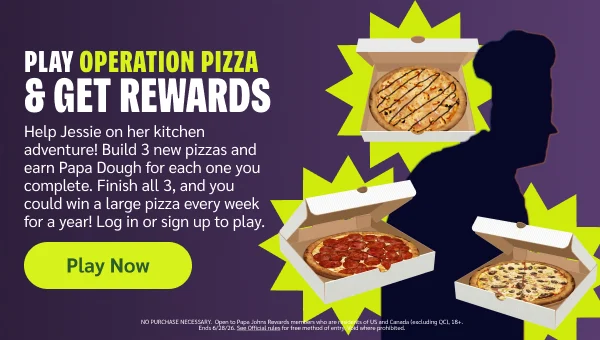 Play Operations Pizza & Get Rewards