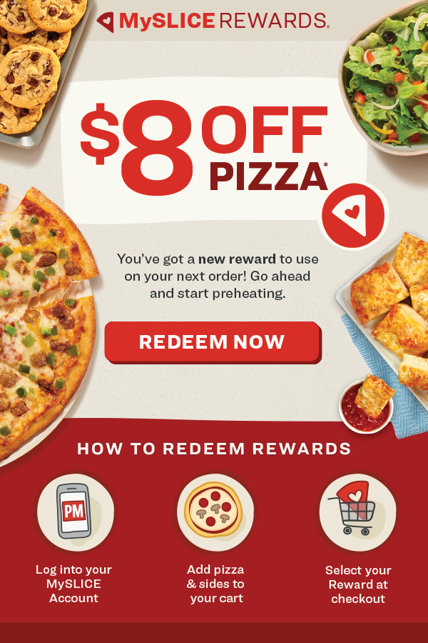 $8 off your pizza at Papa Murphy's