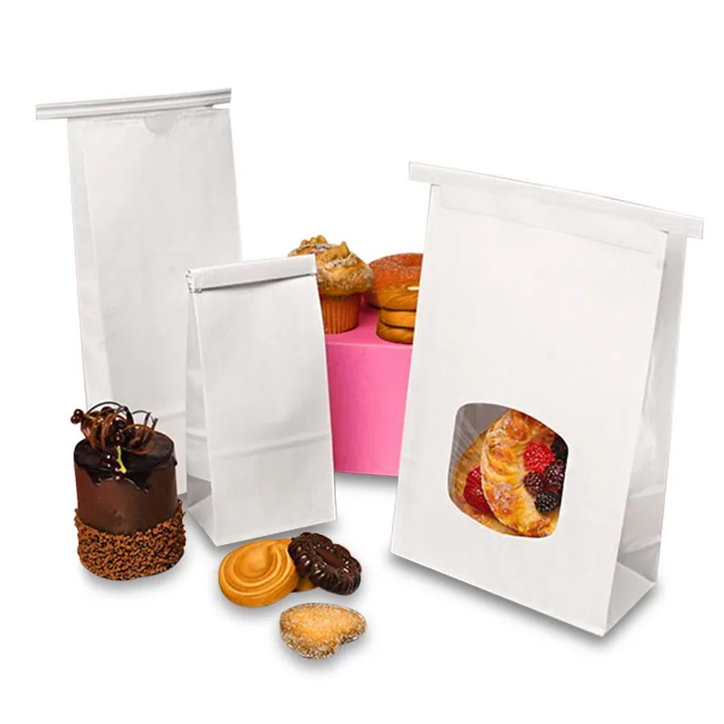 White Tin Tie Bags