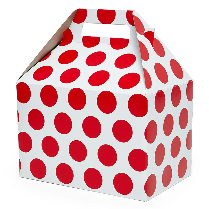 Red Dot Gable Box (10 pack)