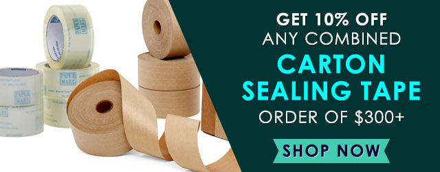 10% Off $300+ Shipping Tape
