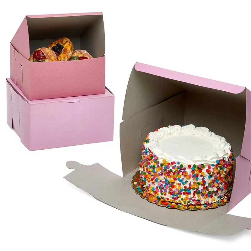 Pink Cake & Pastry Boxes