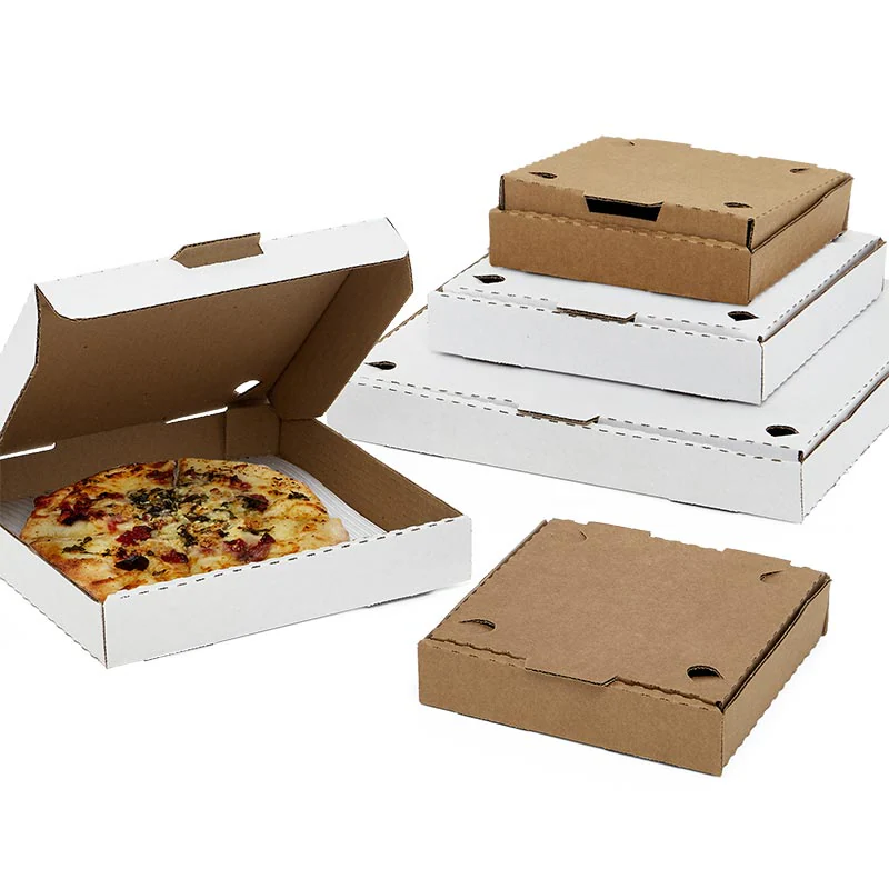 White & Kraft<br>Pizza Boxes